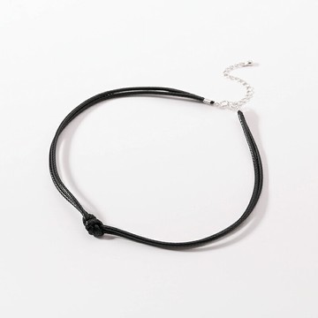 項圈女頸帶 簡約學生百搭頸鏈鎖骨鏈短款黑色項鏈脖鏈