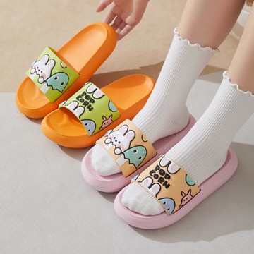 2025新款可愛兔子拖鞋女浴室內居家洗澡防滑可外穿涼拖鞋夏季卡通