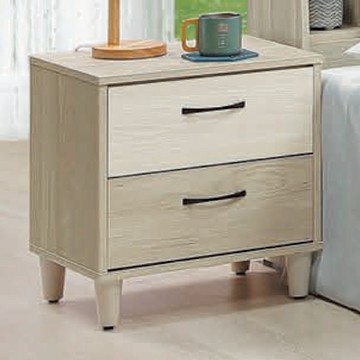 文創集 米賽倫1.6尺二抽床頭櫃(二色可選)-48x40x54cm免組