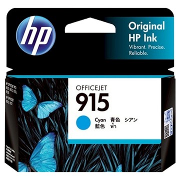 hp 惠普 915 墨水匣 原廠 鮮豔色彩 環保可回收 卓越品質 高品質列印品 相容性高  藍色  1個