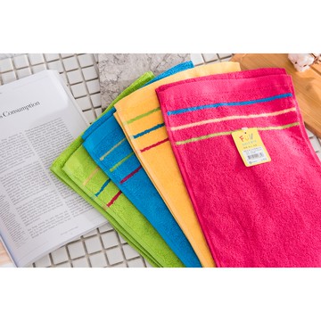 林花毛巾｜【台灣製造】純棉運動毛巾 吸汗速乾 七彩亮星長毛巾 健身房 跑步 洗臉毛巾 吸水巾 運動毛巾