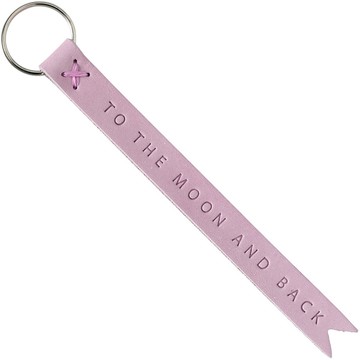 RADER 長型皮標鑰匙圈(月球往返)