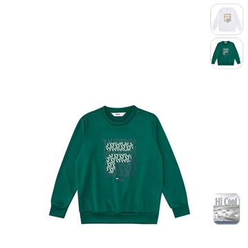 【FILA】KIDS 孩童款 吸濕排汗 長袖上衣-深綠 1TEX-8412-GN
