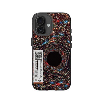 iPhone 16 Clear (相機按鈕) 酷墨灰 - NASA - Behemoth Black Hole Found In An Unlikely Place - QR Code Edition