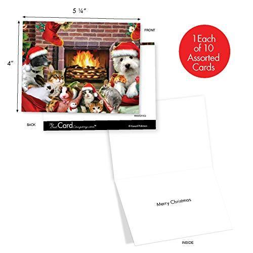 グリーティングカード |Merry Christmas to動物園クリスマスユーモアカード 10 Assorted Christmas Cards