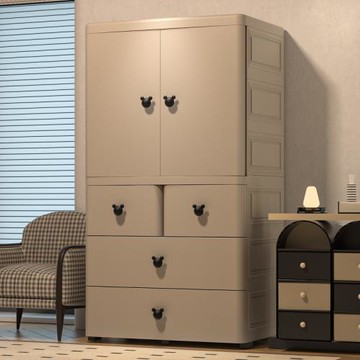 新款70/80cm特大加厚寶寶衣柜嬰兒收納柜簡易兒童衣櫥衣服整理儲