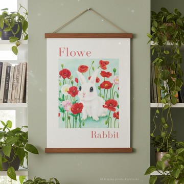 花兔│裝飾畫 / 海報│A３尺寸 / １組２張