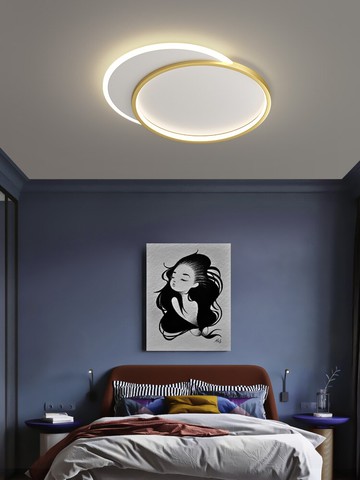 輕奢吸頂燈年新款客廳燈長方形北歐現代簡約大氣房間主臥室燈