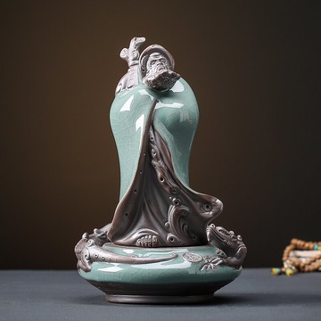 創意精品陶瓷大號達摩佛像擺件禪意家居客廳玄關博古架辦公室裝飾
