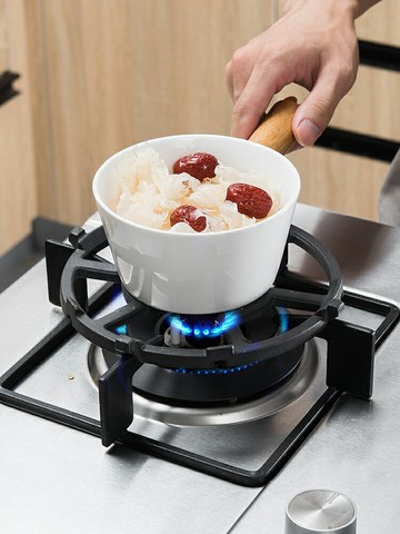 優購生活 小奶鍋防滑架炒鍋輔助鑄鐵架子托燃氣灶具支架配件廚房煤氣灶通用