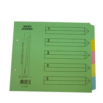 雙鶖FLYING 2孔西德夾5段 分隔紙 100包/箱 A48835-5【APP滿額下單10%點數(單一帳號最高5000點)】1/31止