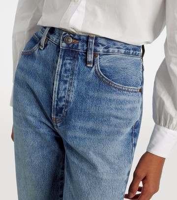 Frame Vertical high-rise straight jeans