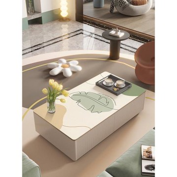 客廳家用皮革茶幾布桌布輕奢高級感防水防油免洗茶幾墊子桌墊臺布