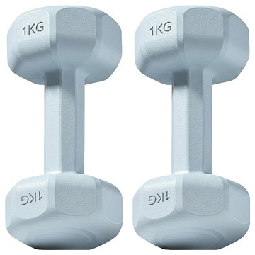 體育健身03 女士小啞鈴  18 x 9 x 10cm  天空藍  1kg  2個