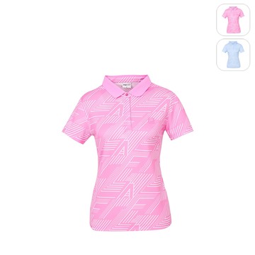 【FILA】女性 GOLF 短袖POLO衫-桃色 5POZ-6016-PC