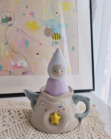 平靜的海王星陶瓷擺設