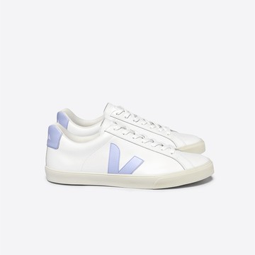 法國 VEJA 經典小白鞋 Esplar 皮革款 丁香藍 - 女 EUR 36 (US 5)