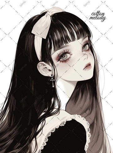 original sticker no.975 人物貼紙 原創貼紙 人物貼紙 女孩貼紙 原創人物貼紙