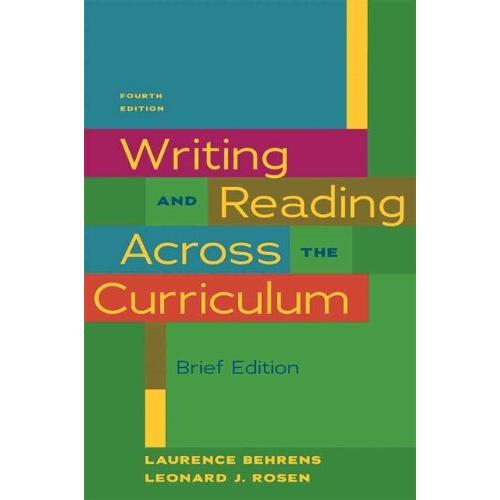 Writing  Reading Across the Curriculum, Brief Edition