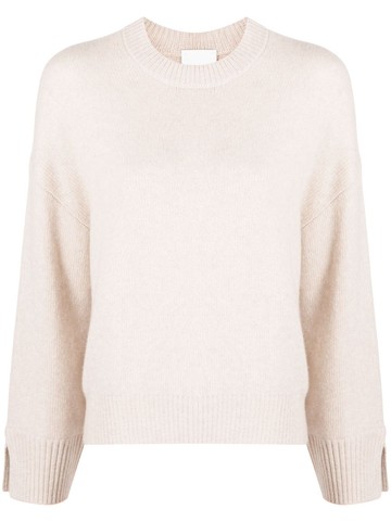 Allude - crew-neck cashmere jumper - women - Spandex/Elastane/Cashmere - M - Neutrals