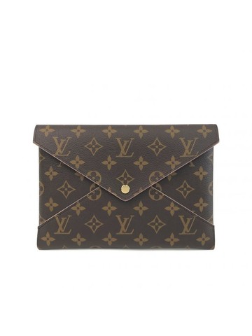 louis vuitton 棕色 Kirigami Pochette 老花帆布塗層信封手拿包