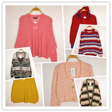 復古古著外單設計感蒼優井森系女軟妹寬松慵懶風可愛輕薄馬海毛絲