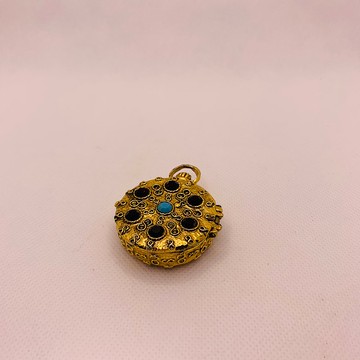 Vintage Mary Chess金色紫寶古典飾品盒香膏盒