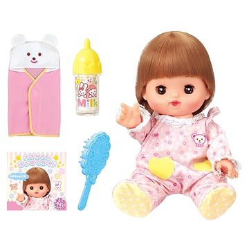 小美樂小奈娃娃組，配件豐富，包含娃娃、衣服、奶瓶、梳子、包巾，激發孩子想像力與創造力  1組