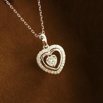 璽朵珠寶 [ 18K金 愛心 鑽石項鍊 ]  微鑲工藝 精品設計 鑽石權威 婚戒顧問 婚戒第一品牌 鑽戒 婚戒 GIA