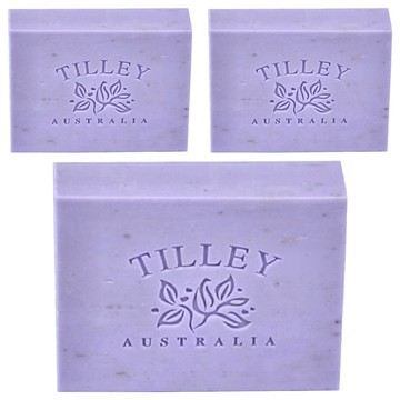 TILLEY 緹莉 經典香皂 塔斯馬尼亞薰衣草  百年冷製工法  含乳木果油  深層滋潤  清爽保濕  100g  3個
