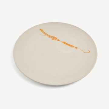 職人 緋櫸稻香 27.7cm 陶瓷圓盤｜米白｜單品