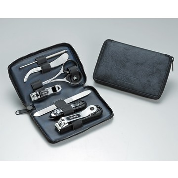 日本綠鐘匠之技adonis鍛造鋼修容7件組旅行隨身包(G-3022)