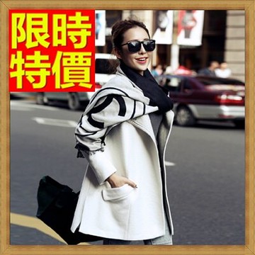 斗篷外套披風-立領純色羊毛中長版保暖女外套4色65n38【獨家進口】【米蘭精品】