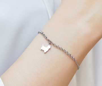 約克夏 / 瑪爾濟斯-狗狗手鍊系列- 抗敏醫療鋼