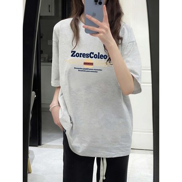 【PRPN】100%純棉 寬鬆短袖 美式短袖 純棉 t恤 oversize t恤 女生衣服 日系復古 落肩上衣 日系短袖