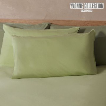 YVONNE 以旺傢飾 素面雙色信封式枕套1入-草原綠