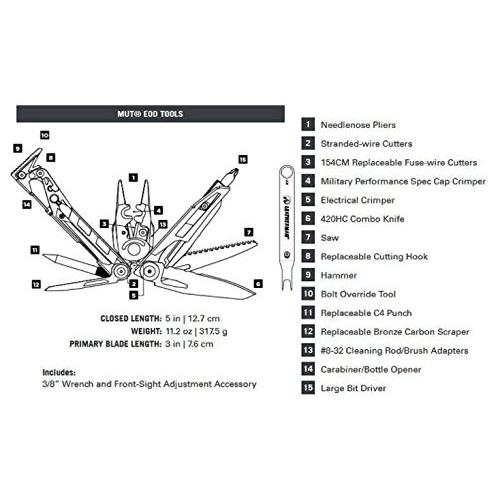 LEATHERMAN(レザーマン) MUT EOD ブラック ナイロンブラウンモールケース付