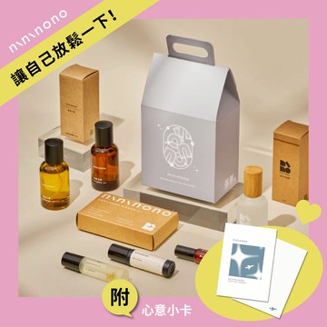 【nininono】質感香氛禮盒(隨身滾珠瓶＋香氛噴霧) [贈]文字小卡乙張 ｜木質調｜花香調｜