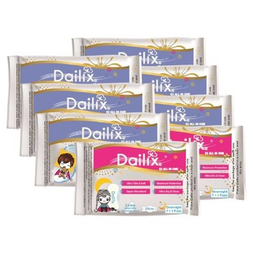 優惠價【Dailix】532衛生棉-超長6+夜用2 抑菌抗敏淨味超乾爽透氣(吸血鬼娃娃版)