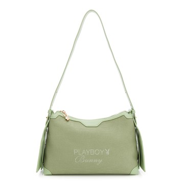 PLAYBOY - 斜背包  SoftWeave系列 - 綠色/562-4002-40-6