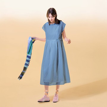 透紗層次感雙層洋裝