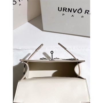 A.cound Song真皮徽章凱莉包包女2025新款潮休閑通勤手提包斜挎包