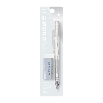 蜻蜓牌TOMBOW MONO graph自動鉛筆組/PPA-209L/透明/0.5mm/自動鉛筆+橡皮擦