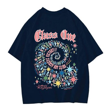 班服定製t恤純棉短袖小學初高中生運動會開幕式團體表演文化衫ins細絨棉素T 落肩 五分袖 T恤 短袖上衣 短T 短袖男