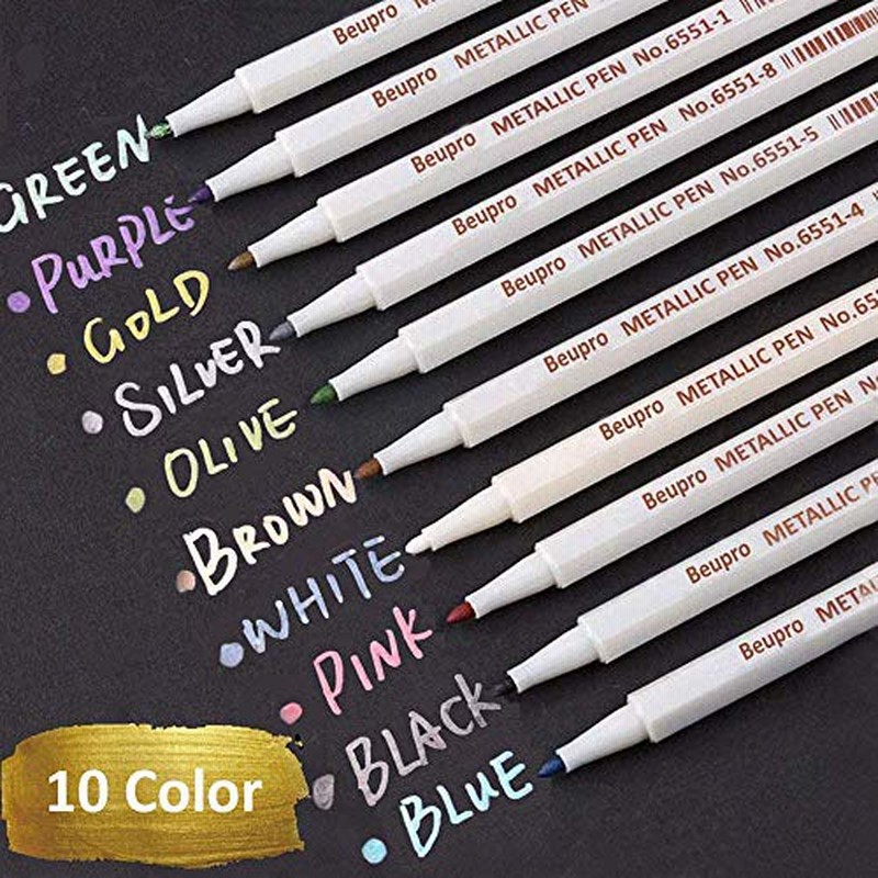 メタリックマーカーペン 10色セット 水性 カラーペン Apogo 多機能ペン アルバム手作り サインペン サプライズボックス カード Diy 年賀状 ガラス 木材 陶芸 写真など の表面に適用 通販 Lineポイント最大1 0 Get Lineショッピング