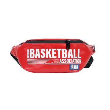 NBA 皮革 字樣印刷 胸肩包