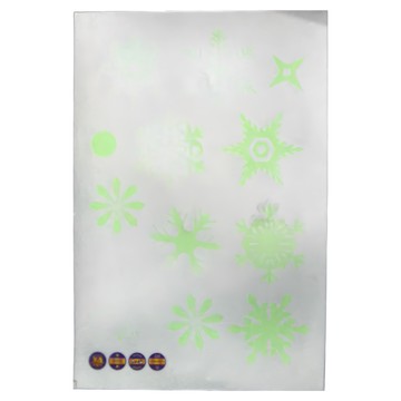 壁貼 (9張)  30 x 20cm  夜光雪花片