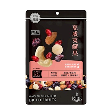 盛香珍 King堅果之王-夏威夷纖果罐140g/包
