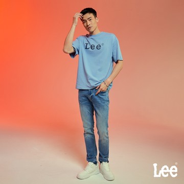 Lee 男款 709 低腰合身小直筒牛仔褲 中藍洗水｜Modern