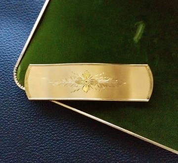 Vintage Jewelry  金屬鍍金 精緻雕花  花卉 別針 胸針